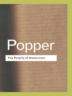 cover image of The Poverty of Historicism